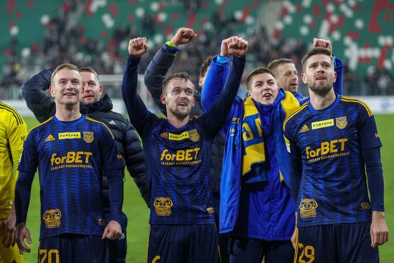 Football. Fortuna I Liga. Zaglebie Sosnowiec - Arka Gdynia. 12.11.2023