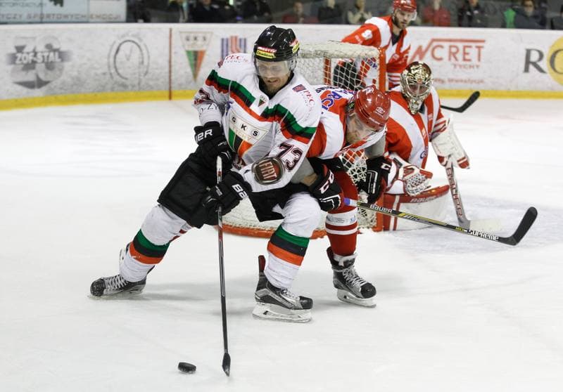 Ice Hockey. Polish Hockey League. GKS Tychy - Comarch Cracovia. 18.03.2016