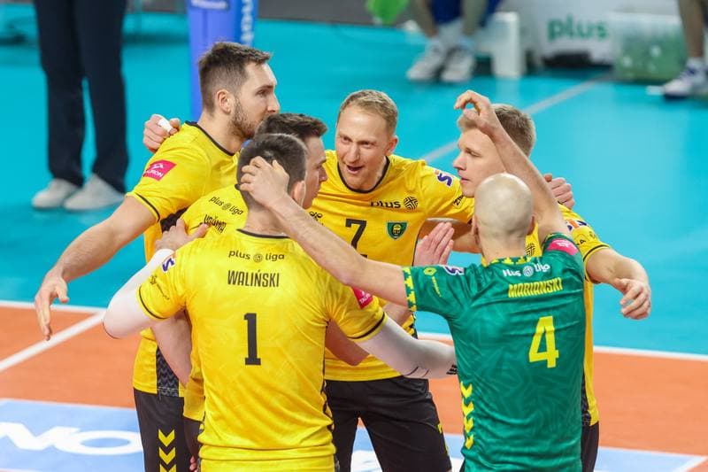 Volleyball. PlusLiga. GKS Katowice - PGE Giek Skra Belchatow. 09.12.2023
