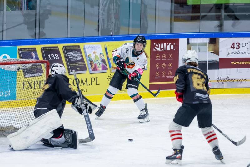 Ice Hockey. Tauron Liga Kobiet. Kojotki Naprzod Janow - KS Cracovia 1906. 17.12.2023