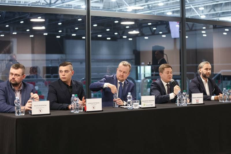 Ice Hockey. EC Bedzin. Press Conference. 03.04.2024