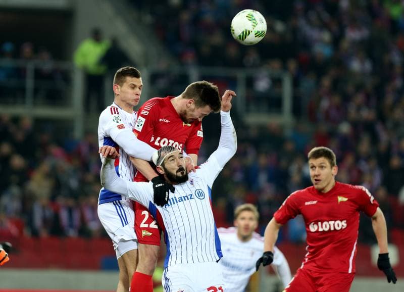 Football. Ekstraklasa. Gornik Zabrze - Lechia Gdansk. 13.03.2016