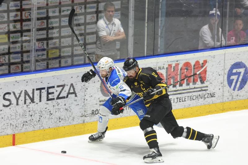 Ice Hockey. Tauron Hokej Liga. Re-Plast Unia Oswiecim - GKS Katowice. 07.04.2024
