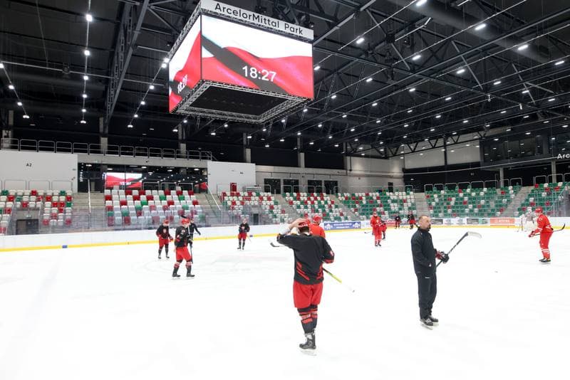 Ice Hockey. Poland national team. Training. 03.02.2024