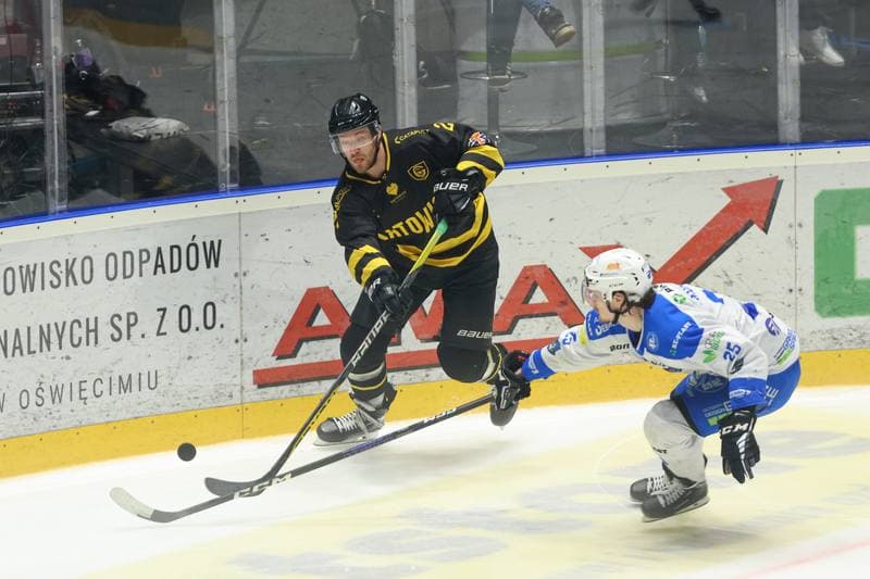 Ice Hockey. Tauron Hokej Liga. Re-Plast Unia Oswiecim - GKS Katowice. 07.04.2024