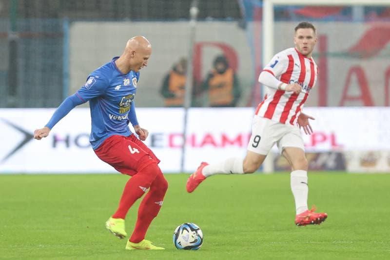 Football. PKO BP Ekstraklasa. Piast Gliwice - Cracovia Krakow. 23.02.2024