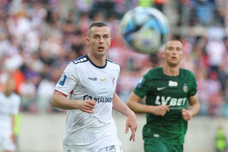 Football. PKO BP Ekstraklasa. Gornik Zabrze - Slask Wroclaw. 14.04.2024