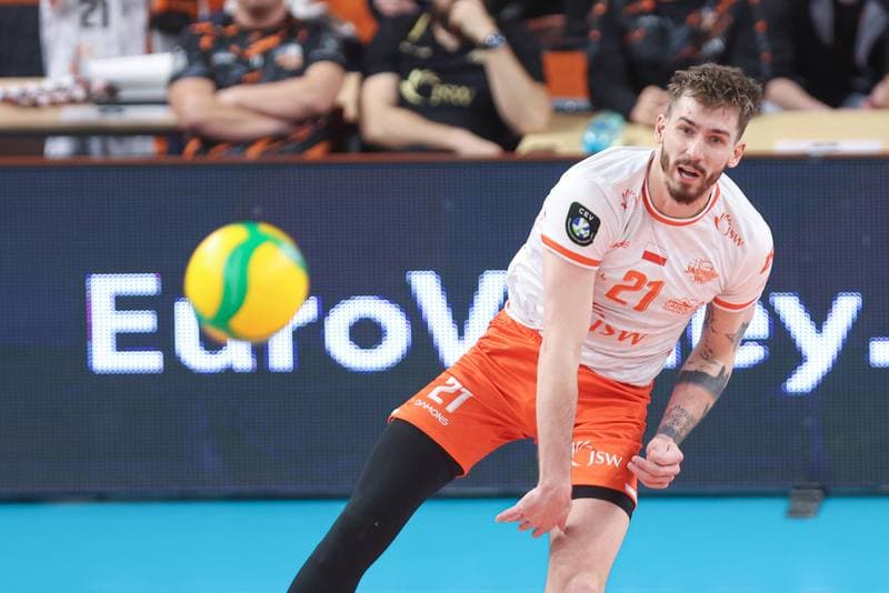 Volleyball. CEV Champions League. Jastrzebski Wegiel - Gas Sales Daiko Piacenza. 28.02.2024