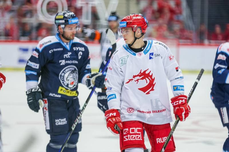 Ice Hockey. Tipsport Extraliga. Ocelari Trinec - Bily Tygri Liberec. 21.09.2023