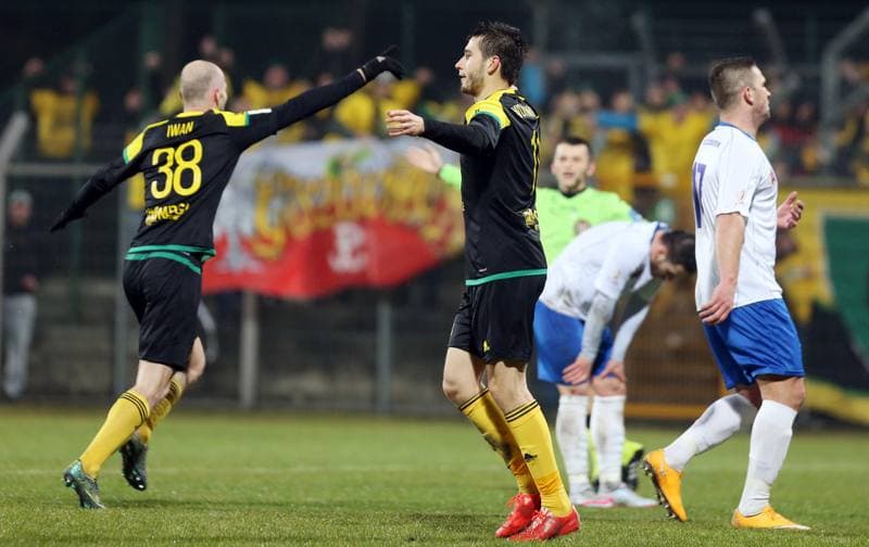 Football. I Liga. MKS Kluczbork - GKS Katowice. 12.03.2016