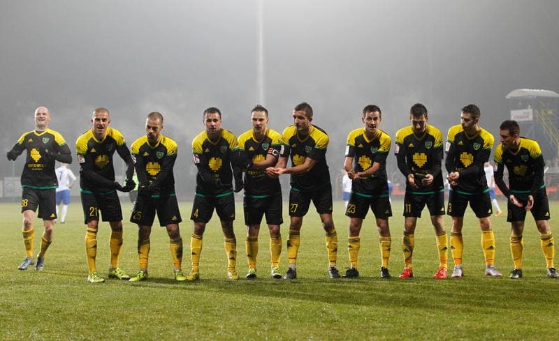 Football. I Liga. MKS Kluczbork - GKS Katowice. 12.03.2016