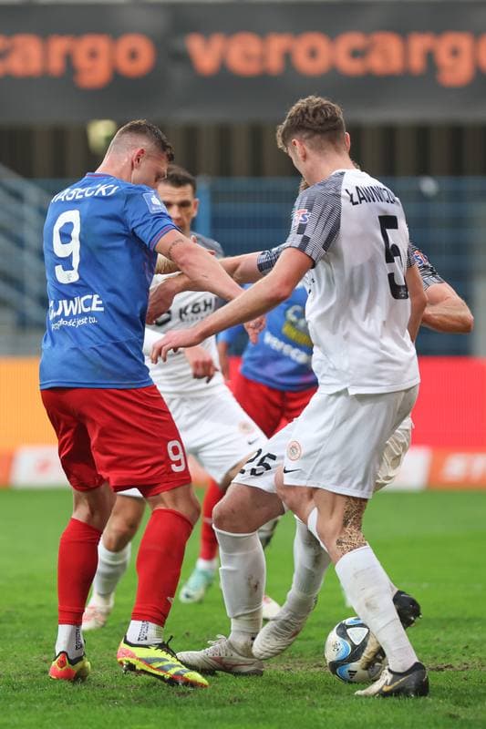 Football. PKO BP Ekstraklasa. Piast Gliwice - Zaglebie Lubin. 15.04.2024