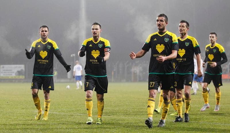 Football. I Liga. MKS Kluczbork - GKS Katowice. 12.03.2016