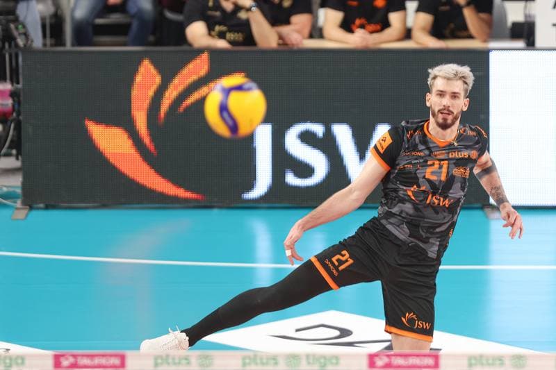Volleyball. PlusLiga. Jastrzebski Wegiel - Aluron CMC Warta Zawiercie. 28.04.2024