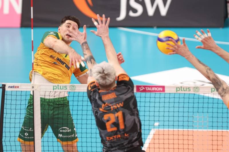 Volleyball. PlusLiga. Jastrzebski Wegiel - Aluron CMC Warta Zawiercie. 28.04.2024