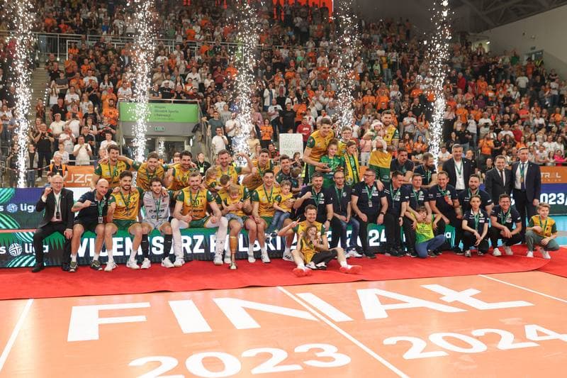Volleyball. PlusLiga. Jastrzebski Wegiel - Aluron CMC Warta Zawiercie. 28.04.2024