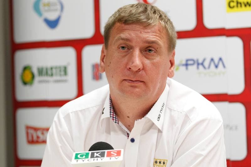 Football. GKS Tychy. Press Conference. 29.07.2016