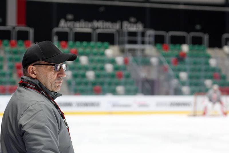 Ice Hockey. Poland national team. Training. 30.04.2024