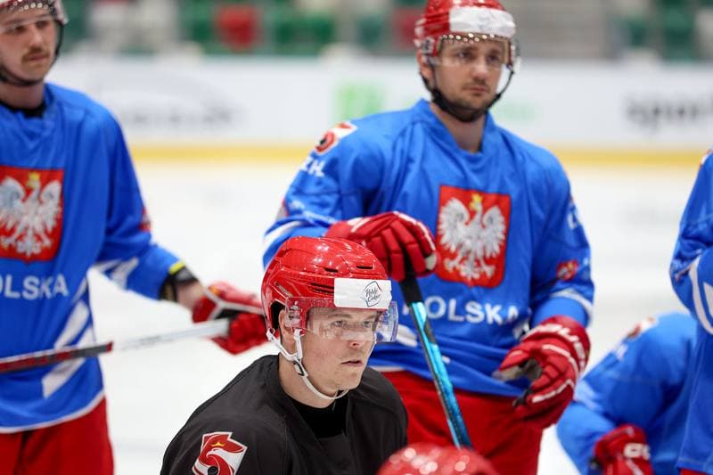 Ice Hockey. Poland national team. Training. 30.04.2024
