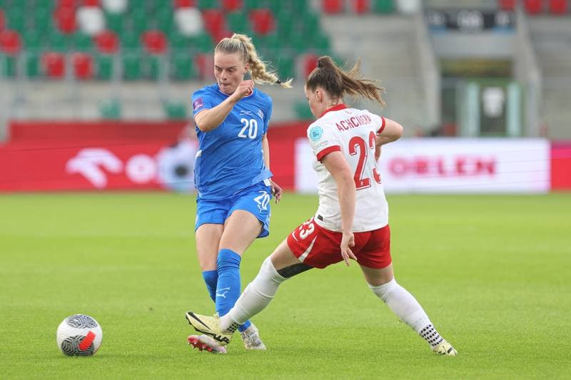 Football. UEFA Women's European Qualifiers. Poland - Iceland. 16.07.2024