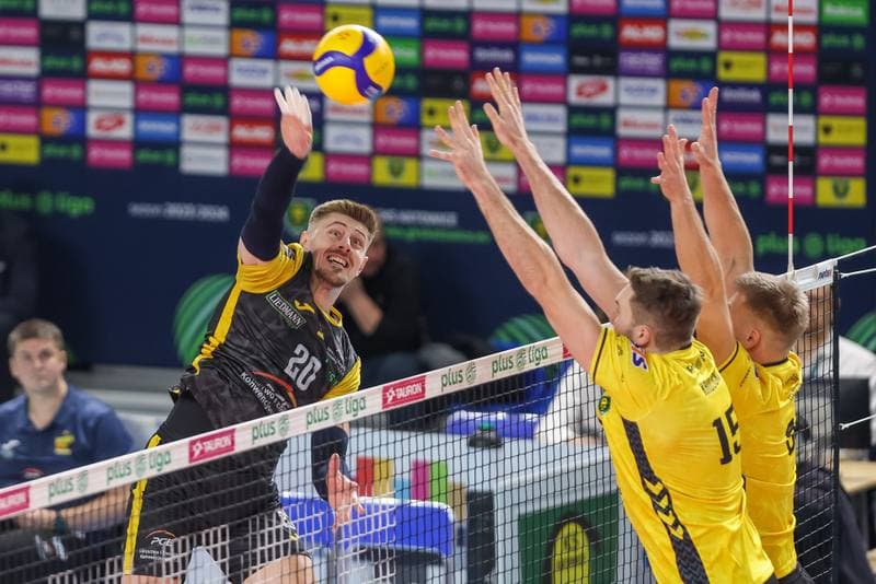 Volleyball. PlusLiga. GKS Katowice - PGE Giek Skra Belchatow. 09.12.2023