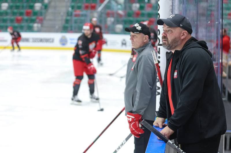 Ice Hockey. Poland national team. Training. 06.05.2024