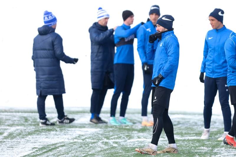 Football. Ruch Chorzow. Training. 08.01.2024
