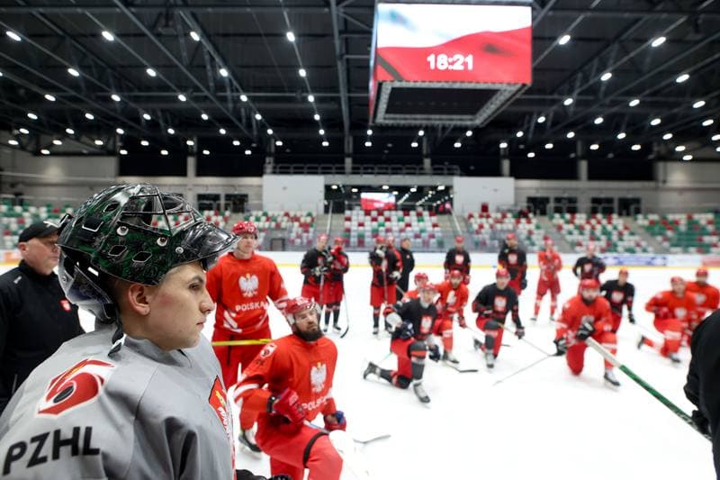 Ice Hockey. Poland national team. Training. 03.02.2024