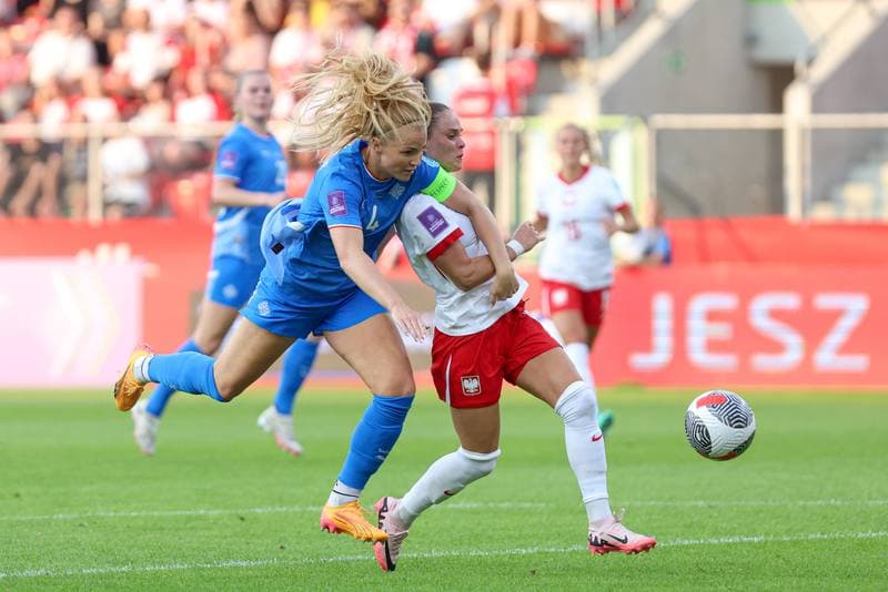 Football. UEFA Women's European Qualifiers. Poland - Iceland. 16.07.2024