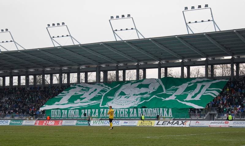 Football. II Liga. Radomiak Radom - Rakow Czestochowa. 05.03.2016