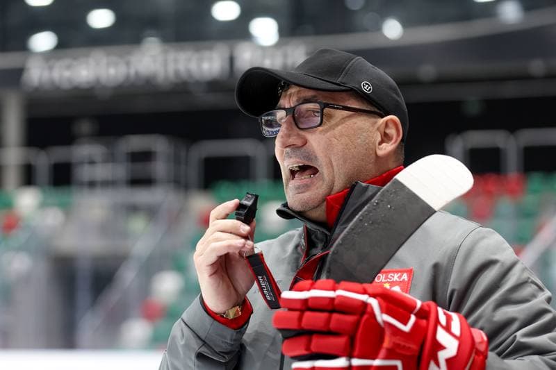 Ice Hockey. Poland national team. Training. 30.04.2024