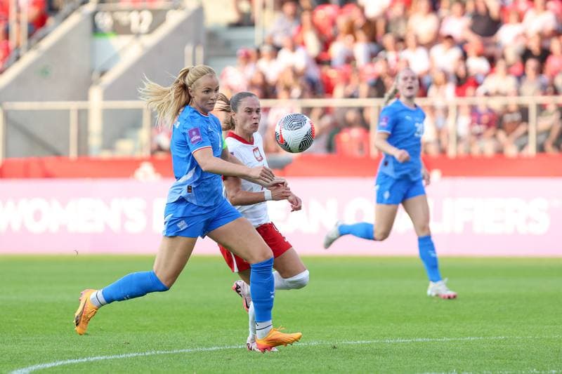 Football. UEFA Women's European Qualifiers. Poland - Iceland. 16.07.2024