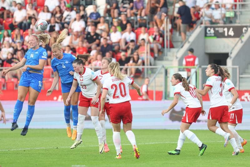Football. UEFA Women's European Qualifiers. Poland - Iceland. 16.07.2024