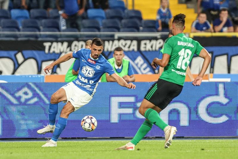 Football. Betclic I Liga. Ruch Chorzow - Gornik Leczna. 31.08.2024