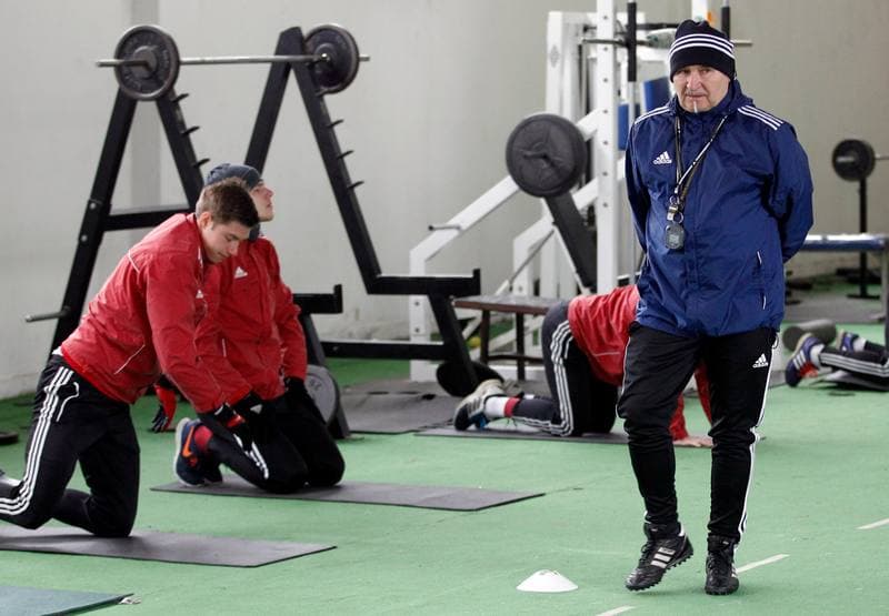 Football. Gornik Zabrze. Training. 04.03.2016