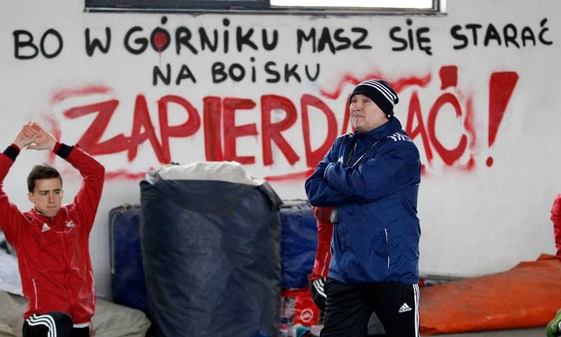 Football. Gornik Zabrze. Training. 04.03.2016