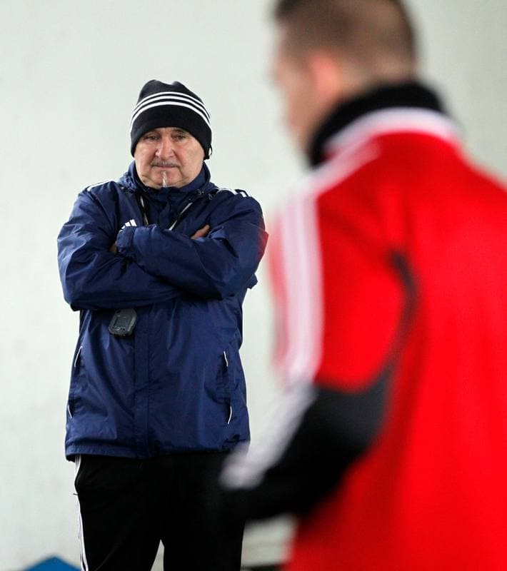 Football. Gornik Zabrze. Training. 04.03.2016