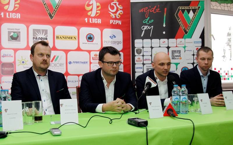 Football. Zaglebie Sosnowiec. Press Conference. 02.03.2016