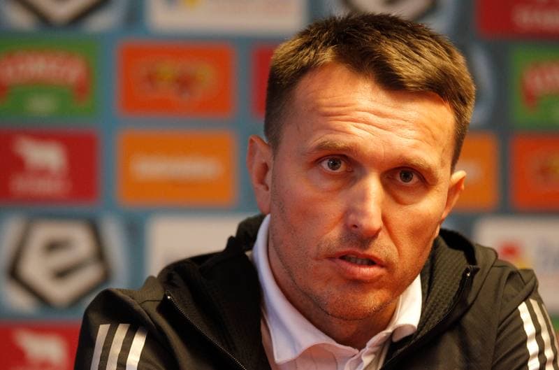 Football. Gornik Zabrze. Press Conference. 29.02.2016