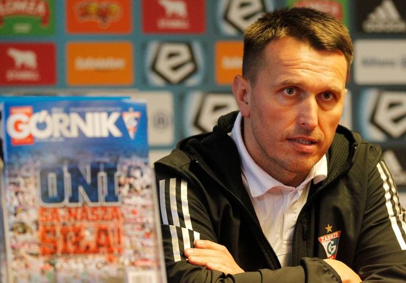 Football. Gornik Zabrze. Press Conference. 29.02.2016