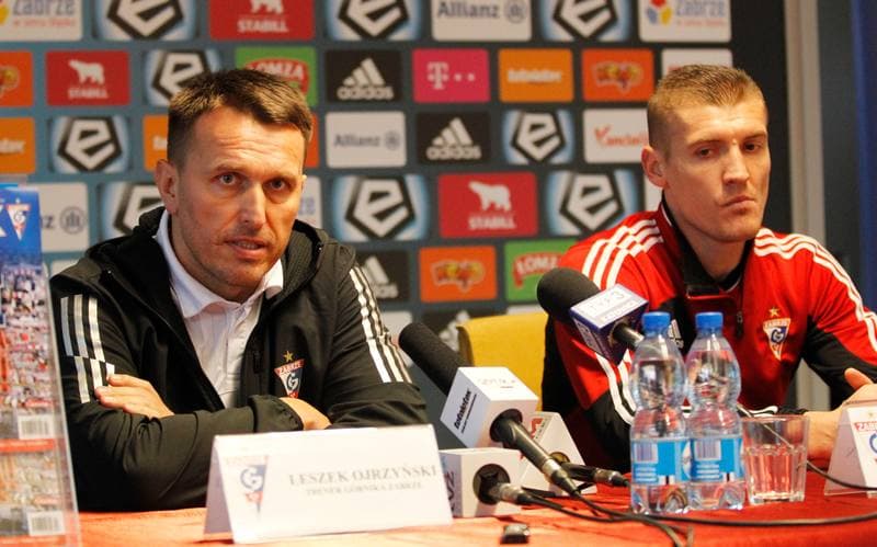 Football. Gornik Zabrze. Press Conference. 29.02.2016
