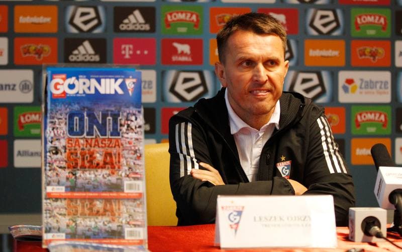 Football. Gornik Zabrze. Press Conference. 29.02.2016
