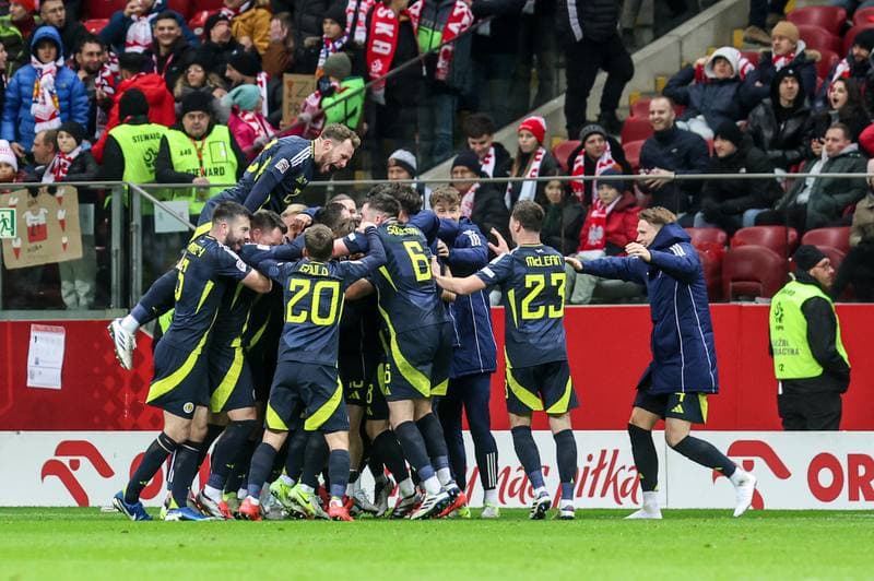 Football. UEFA Nations League. Poland - Scotland. 18.11.2024