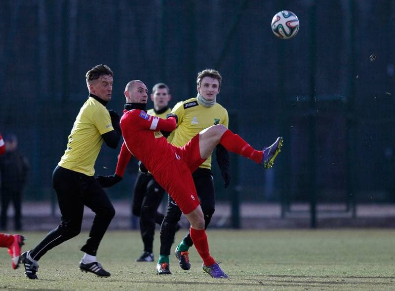 Football. Sparing. Zaglebie Sosnowiec - Gornik Piaski. 24.02.2016