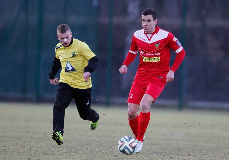 Football. Sparing. Zaglebie Sosnowiec - Gornik Piaski. 24.02.2016
