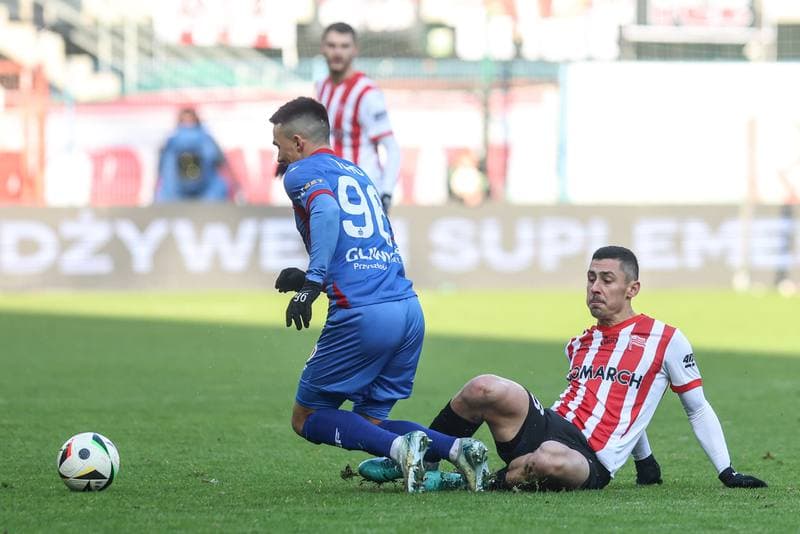 Football. PKO BP Ekstraklasa. Piast Gliwice - Cracovia Krakow. 08.12.2024