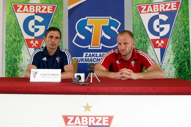 Football. Gornik Zabrze. Press Conference. 09.08.2016