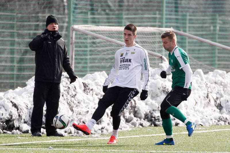 Football. Sparing. Rozwoj Katowice - Rekord Bielsko Biala. 20.02.2016
