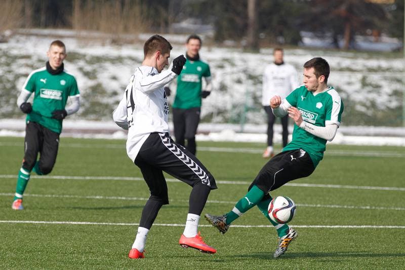 Football. Sparing. Rozwoj Katowice - Rekord Bielsko Biala. 20.02.2016