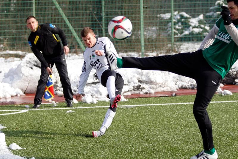 Football. Sparing. Rozwoj Katowice - Rekord Bielsko Biala. 20.02.2016